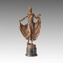 Dancer Statue American Dancer Bronze Sculpture TPE-139